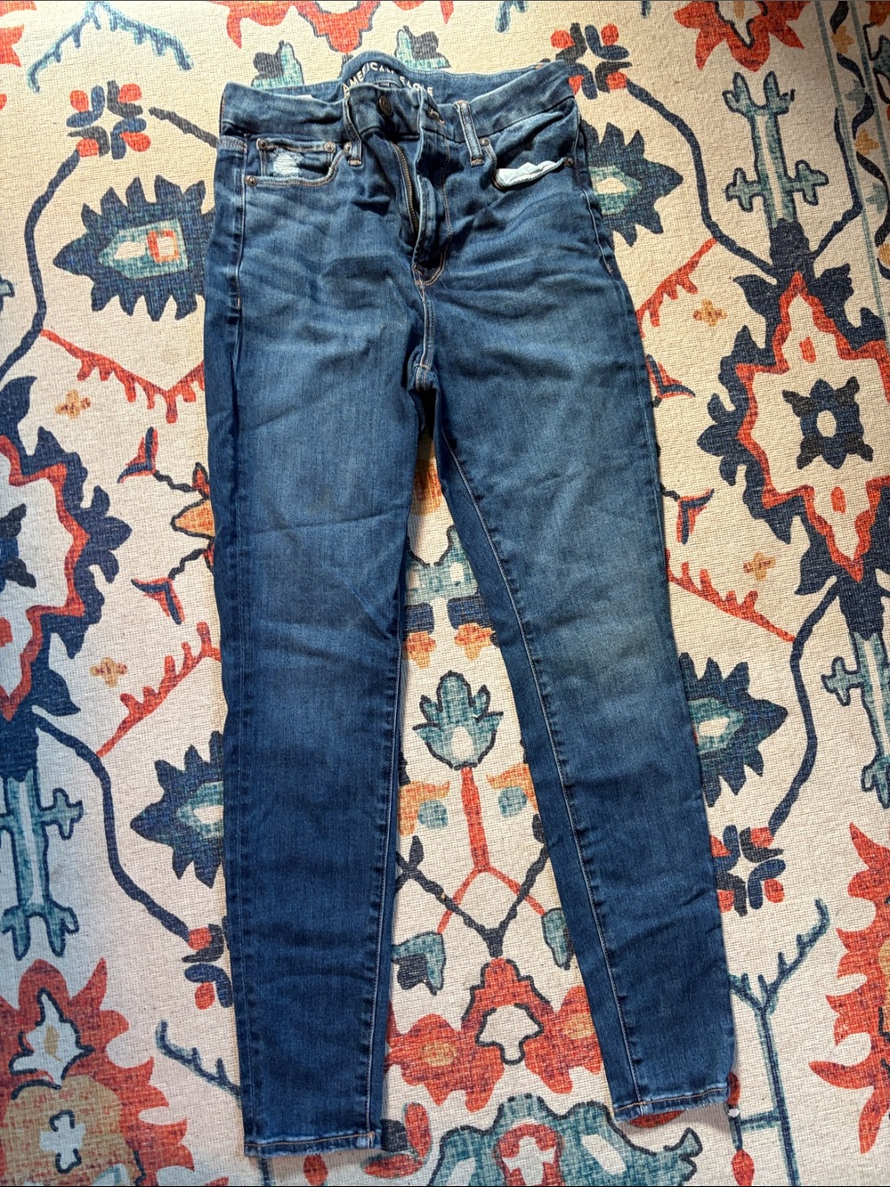 American Eagle Outfitters Dark Blue Skinny Jeans
